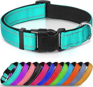 Reflective Dog Collar; Soft Neoprene Padded Breathable Nylon Pet Collar Adjustable for Medium Dogs (Color: purple, size: X-Small (Pack of 1))